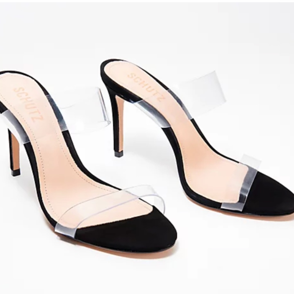 Schutz Leather Heeled Sandals - Ariella